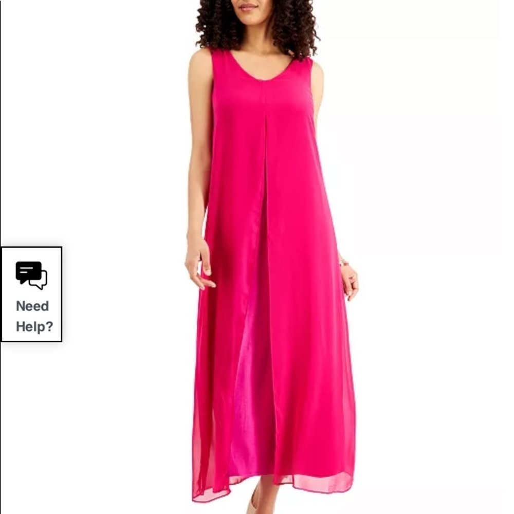 JM collection maxi dress size L